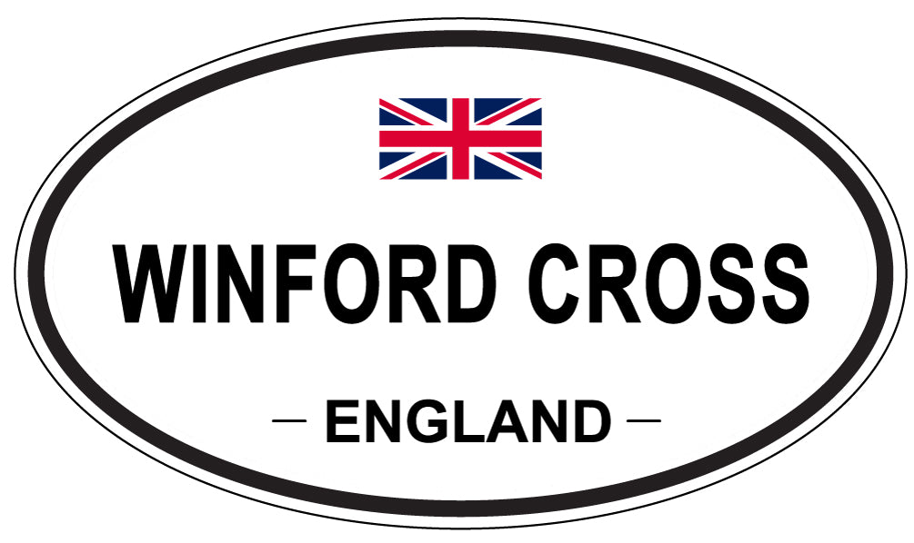 WINFORD CROSS, England - Oval Magnet