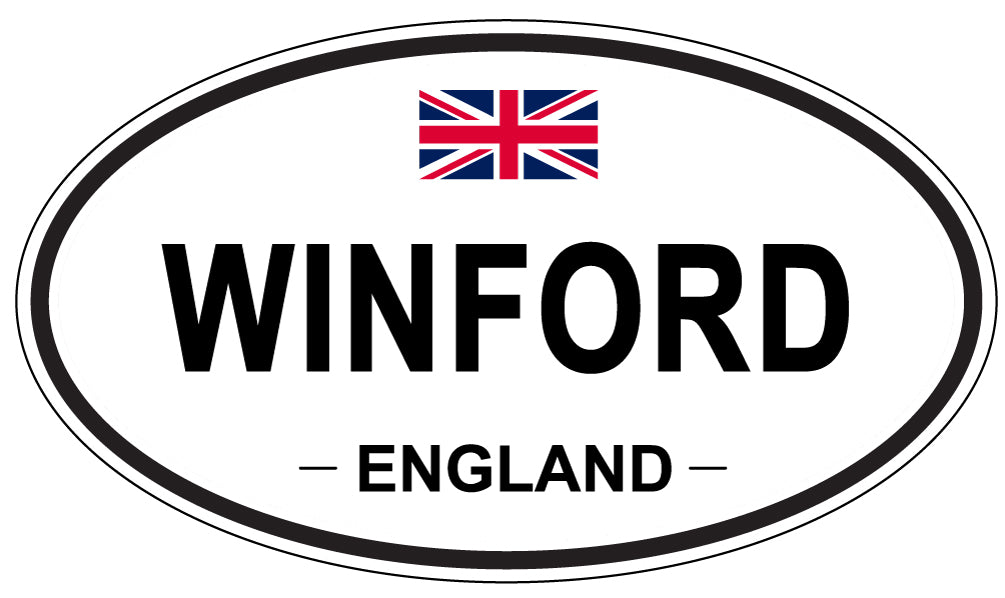 WINFORD, England - Oval Magnet