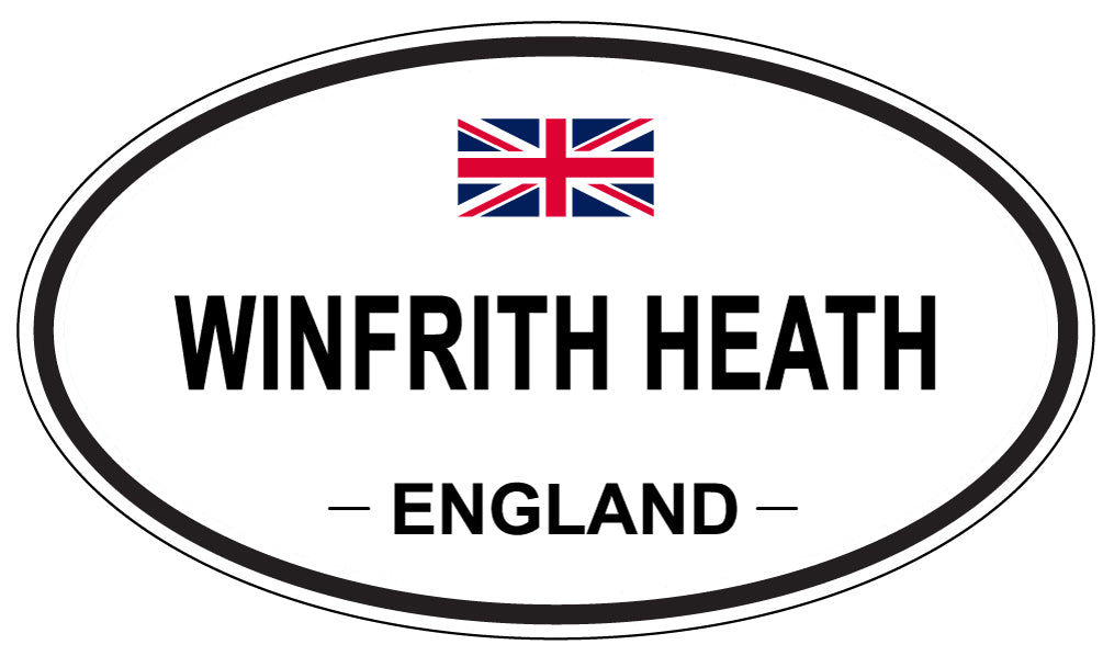 WINFRITH HEATH, ENGLAND - Oval Sticker