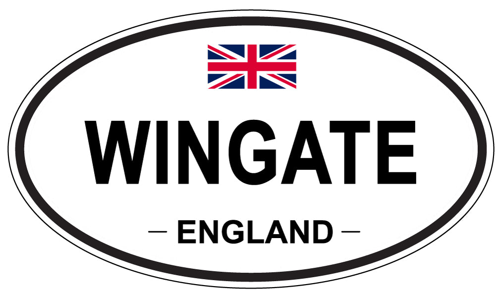 WINGATE, ENGLAND - Oval Sticker