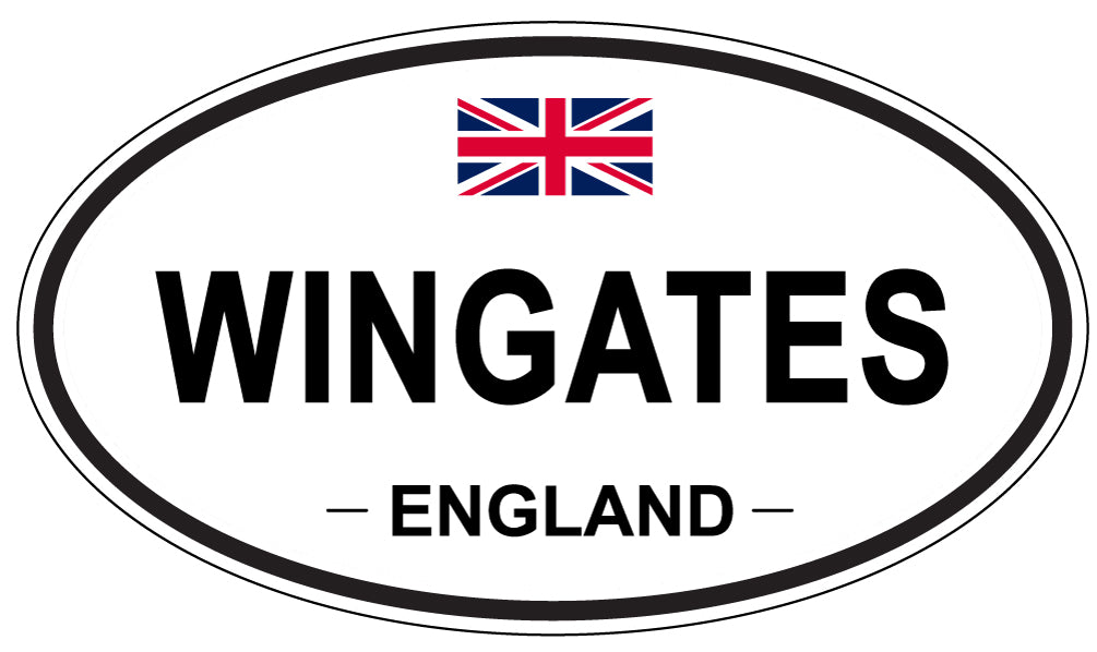 WINGATES, ENGLAND - Oval Sticker