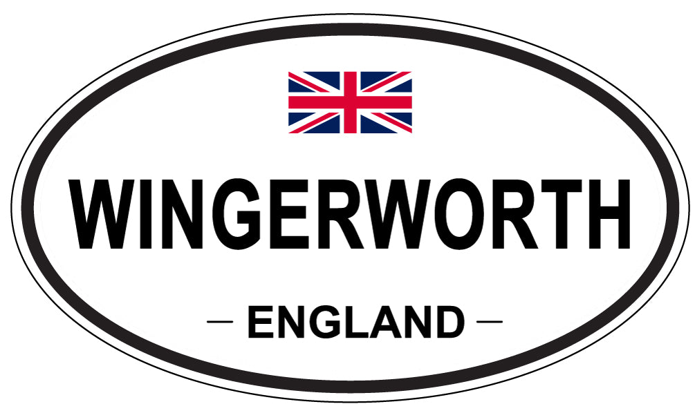 WINGERWORTH, ENGLAND - Oval Sticker
