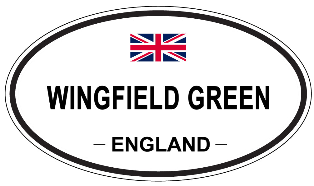 WINGFIELD GREEN, England - Oval Magnet