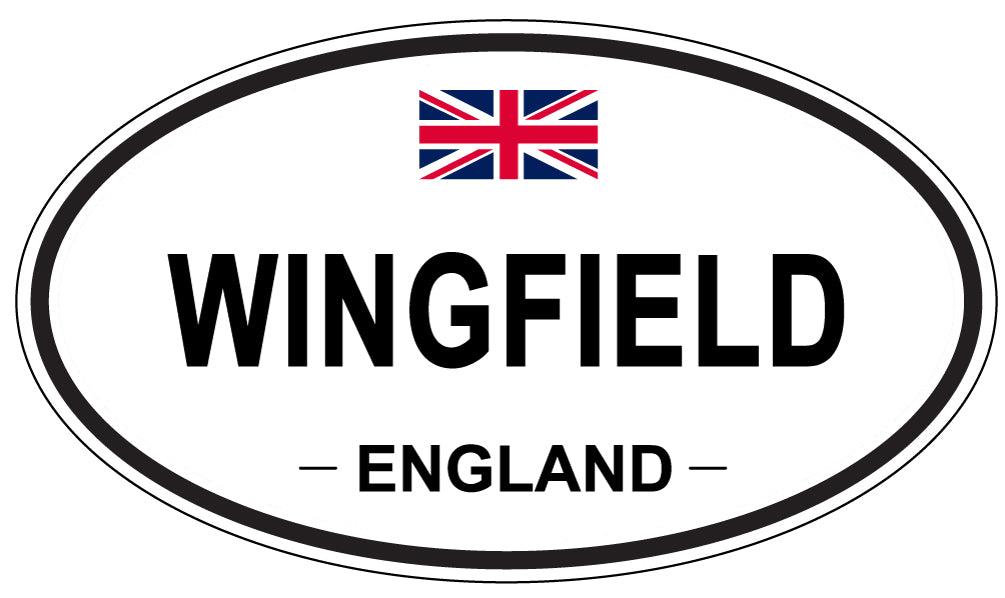 WINGFIELD, ENGLAND - Oval Sticker