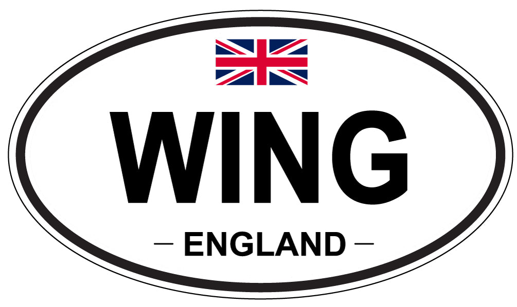 WING, England - Oval Magnet