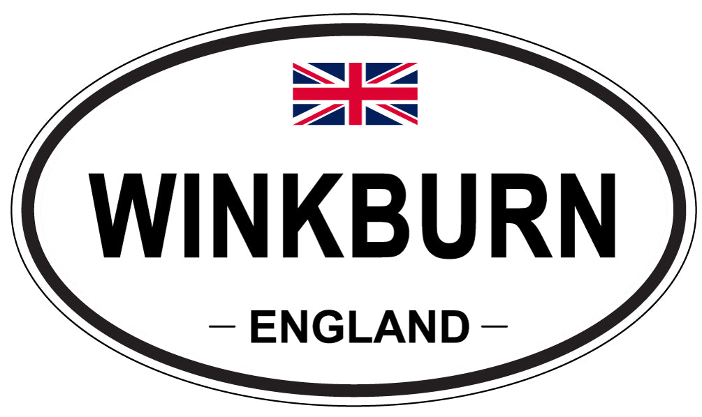 WINKBURN, ENGLAND - Oval Sticker
