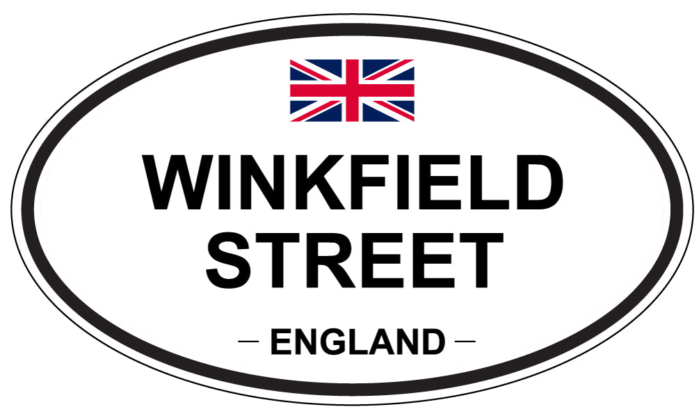 WINKFIELD STREET, England - Oval Magnet