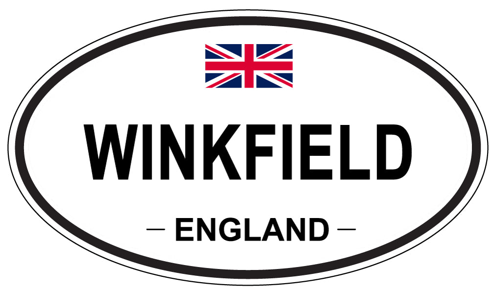 WINKFIELD, ENGLAND - Oval Sticker