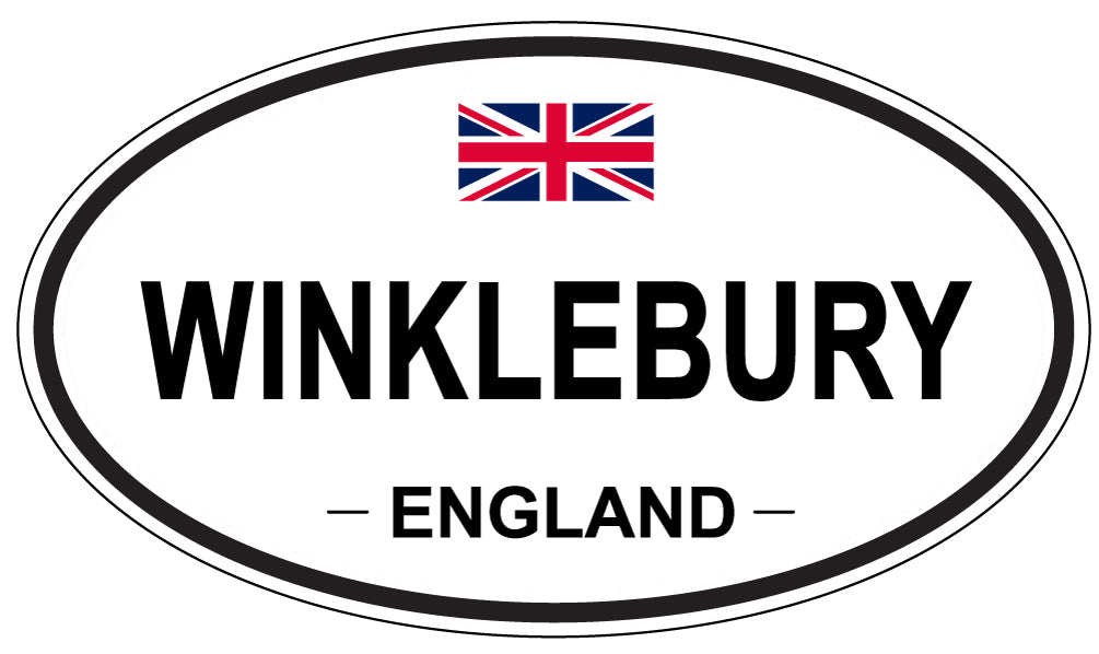 WINKLEBURY, ENGLAND - Oval Sticker