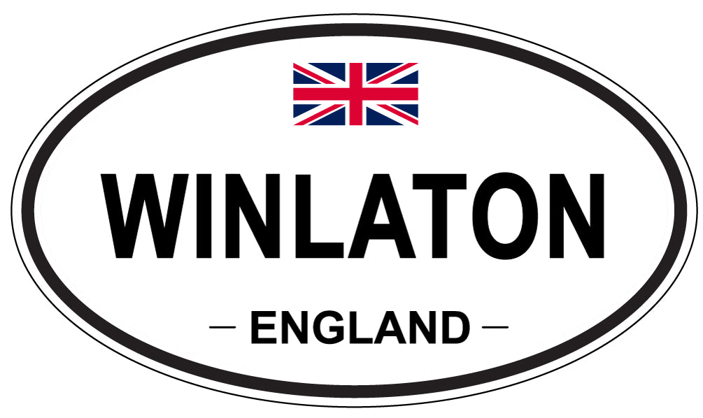 WINLATON, ENGLAND - Oval Sticker