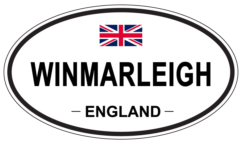 WINMARLEIGH, ENGLAND - Oval Sticker