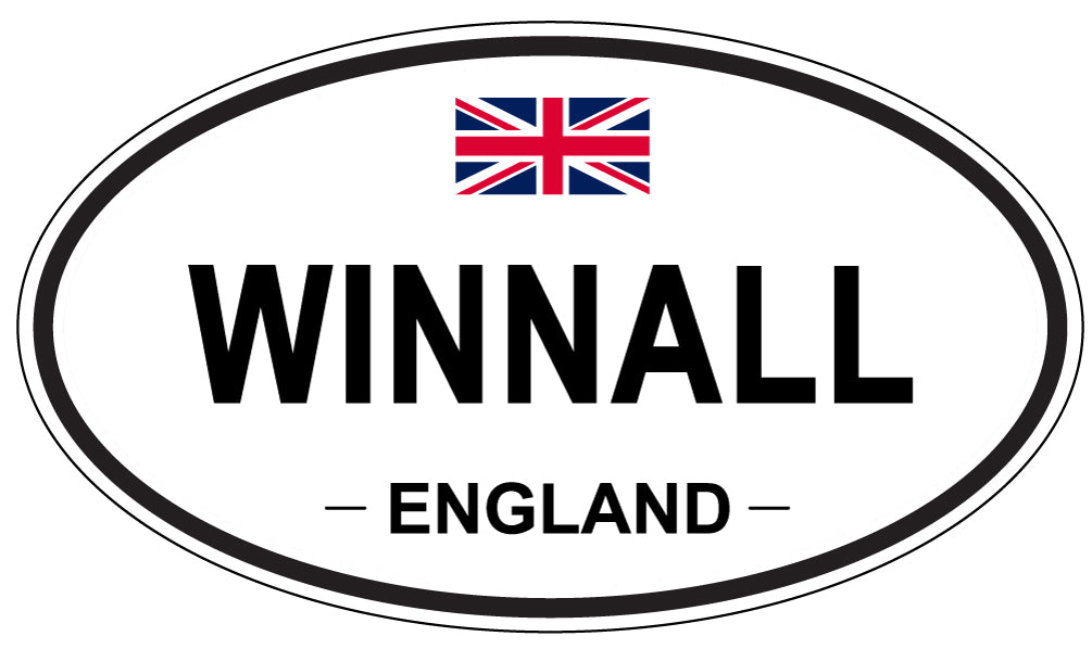 WINNALL, ENGLAND - Oval Sticker