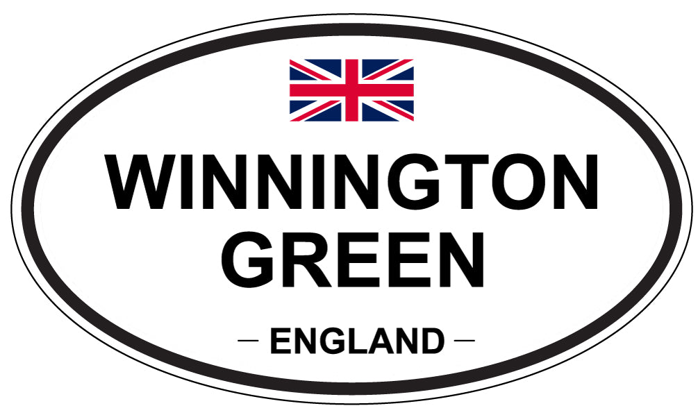 WINNINGTON GREEN, ENGLAND - Oval Sticker