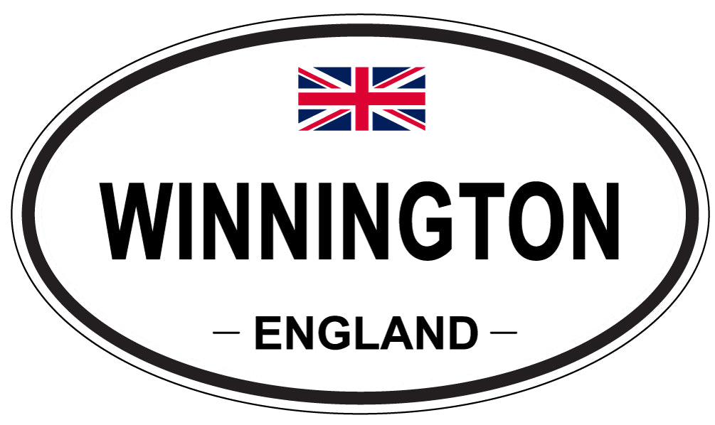WINNINGTON, ENGLAND - Oval Sticker