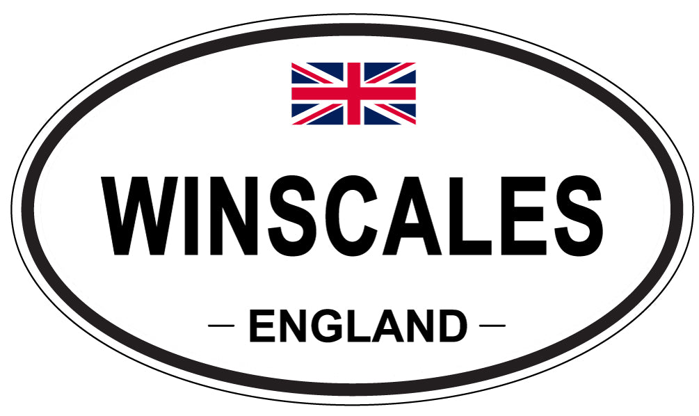 WINSCALES, ENGLAND - Oval Sticker