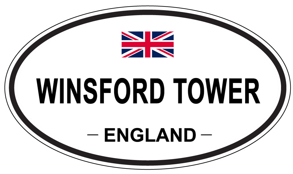 WINSFORD TOWER, ENGLAND - Oval Sticker