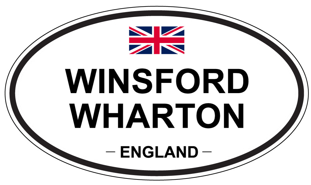 WINSFORD WHARTON, ENGLAND - Oval Sticker