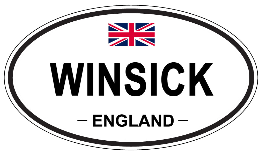 WINSICK, England - Oval Magnet