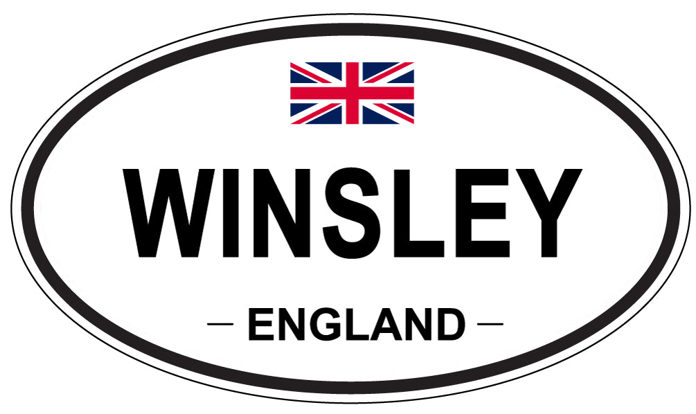 WINSLEY, ENGLAND - Oval Sticker