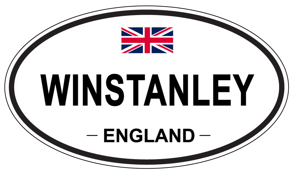 WINSTANLEY, ENGLAND - Oval Sticker