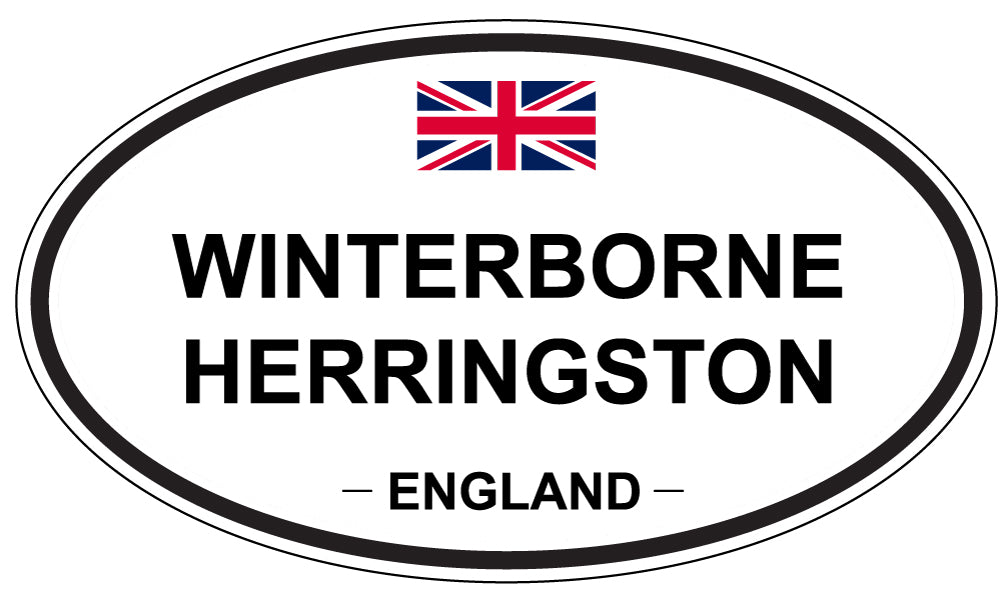 WINTERBORNE HERRINGSTON, ENGLAND - Oval Sticker