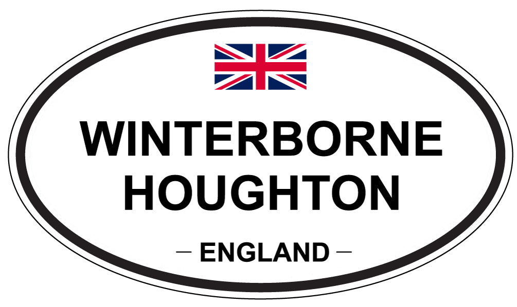 WINTERBORNE HOUGHTON, ENGLAND - Oval Sticker