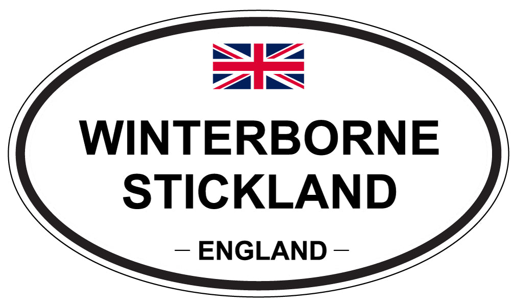 WINTERBORNE STICKLAND, ENGLAND - Oval Sticker