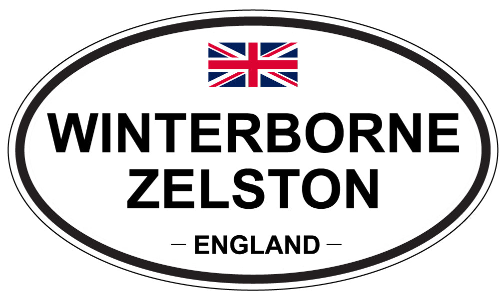 WINTERBORNE ZELSTON, ENGLAND - Oval Sticker