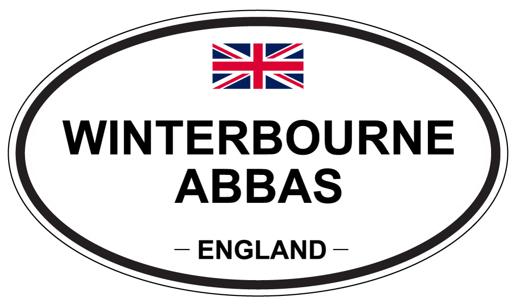 WINTERBOURNE ABBAS, ENGLAND - Oval Sticker