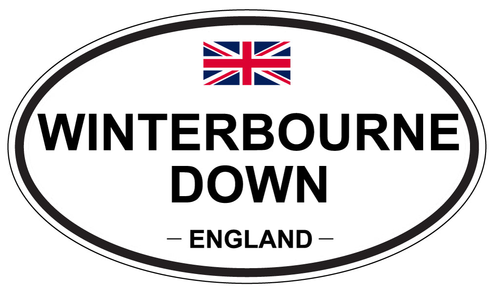 WINTERBOURNE DOWN, ENGLAND - Oval Sticker