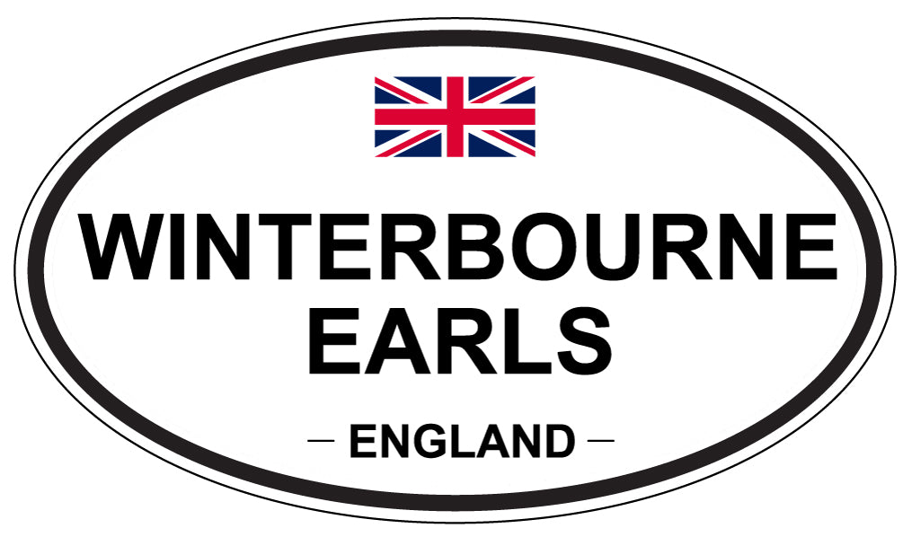 WINTERBOURNE EARLS, England - Oval Magnet
