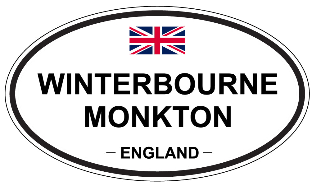 WINTERBOURNE MONKTON, ENGLAND - Oval Sticker