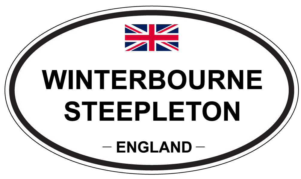 WINTERBOURNE STEEPLETON, ENGLAND - Oval Sticker