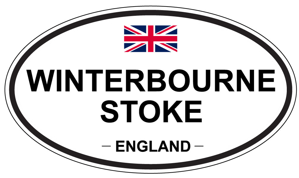 WINTERBOURNE STOKE, ENGLAND - Oval Sticker