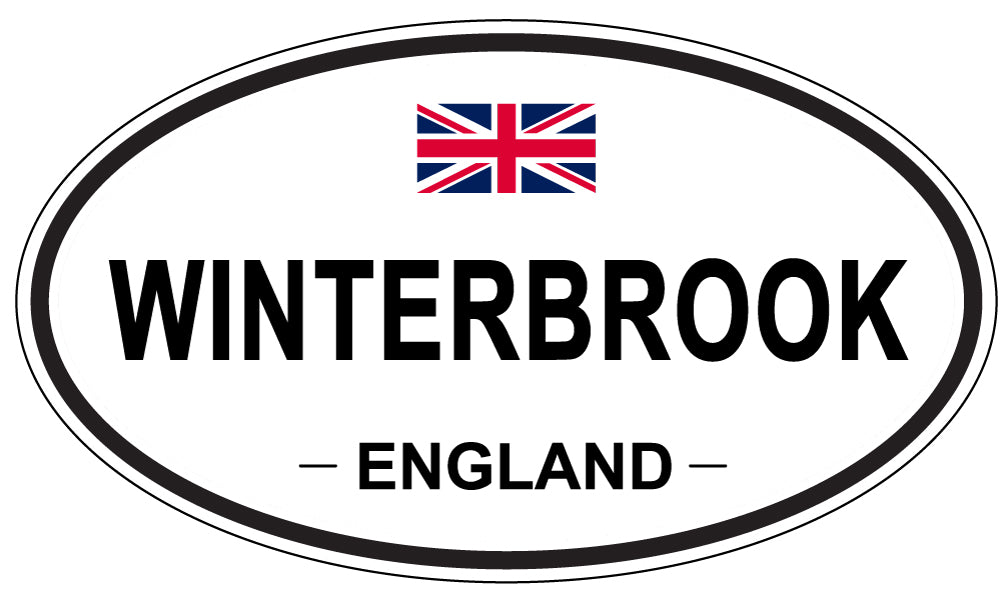 WINTERBROOK, ENGLAND - Oval Sticker