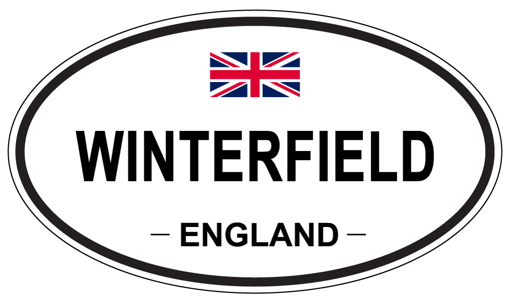 WINTERFIELD, ENGLAND - Oval Sticker