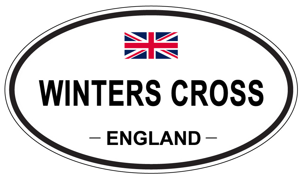 WINTERS CROSS, ENGLAND - Oval Sticker