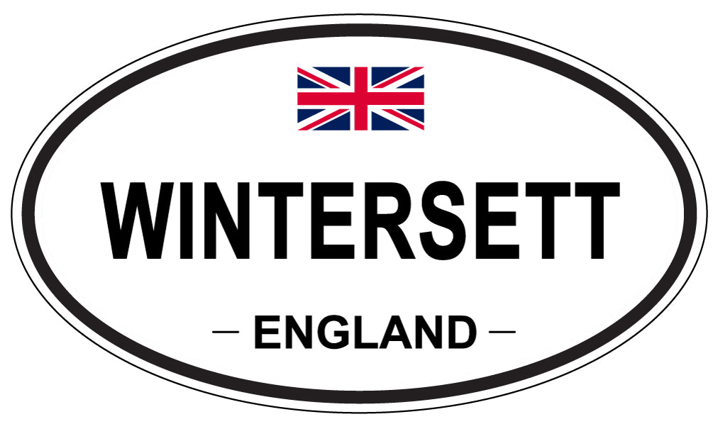 WINTERSETT, ENGLAND - Oval Sticker
