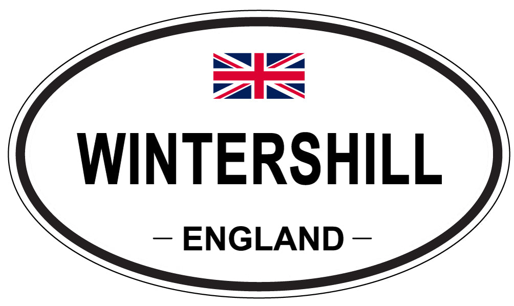WINTERSHILL, ENGLAND - Oval Sticker