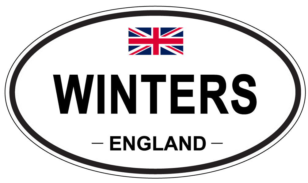 WINTERS, England - Oval Magnet