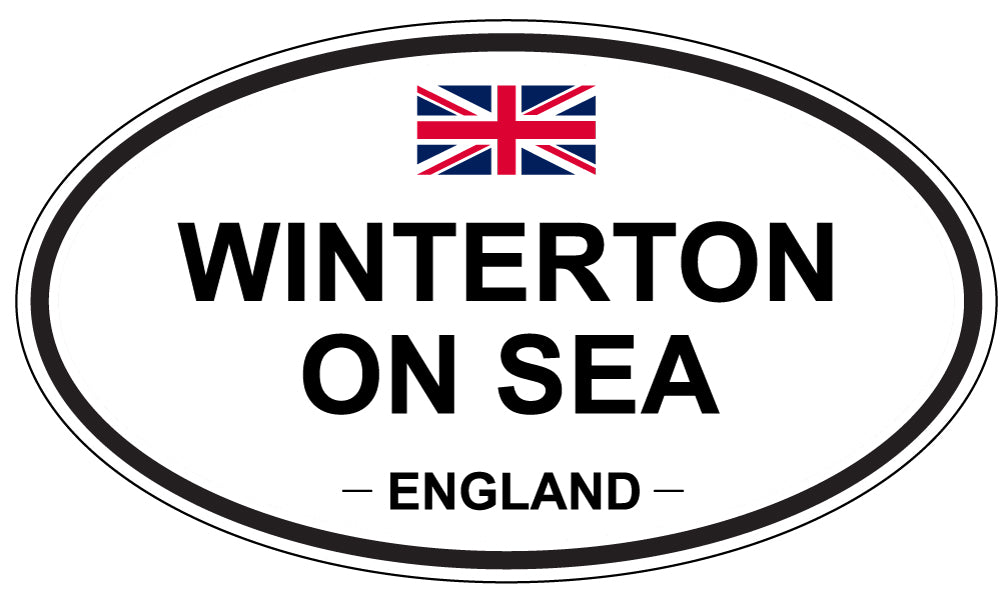 WINTERTON ON SEA, England - Oval Magnet