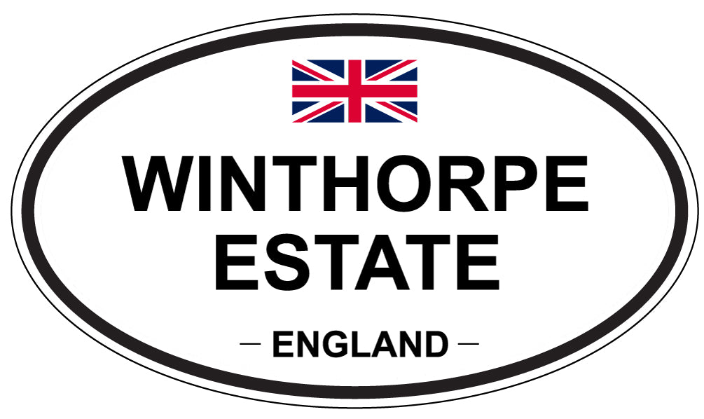 WINTHORPE ESTATE, England - Oval Magnet