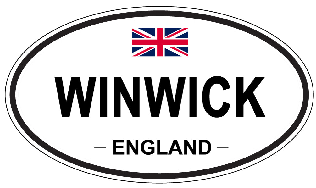 WINWICK, ENGLAND - Oval Sticker