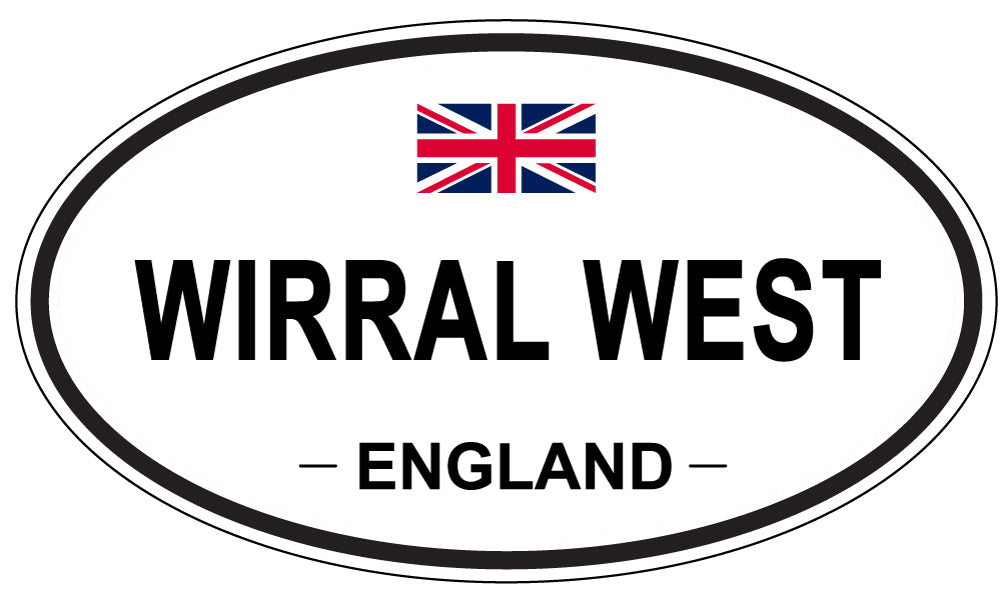 WIRRAL WEST, ENGLAND - Oval Sticker