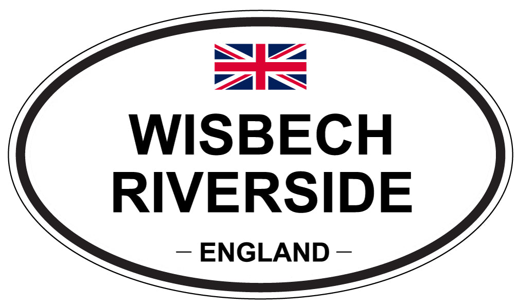WISBECH RIVERSIDE, England - Oval Magnet