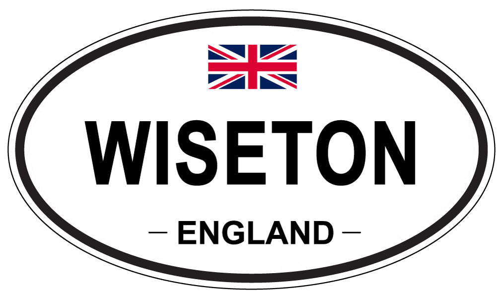 WISETON, ENGLAND - Oval Sticker