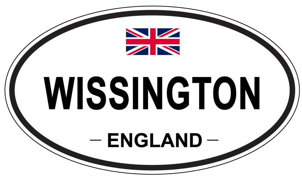 WISSINGTON, ENGLAND - Oval Sticker
