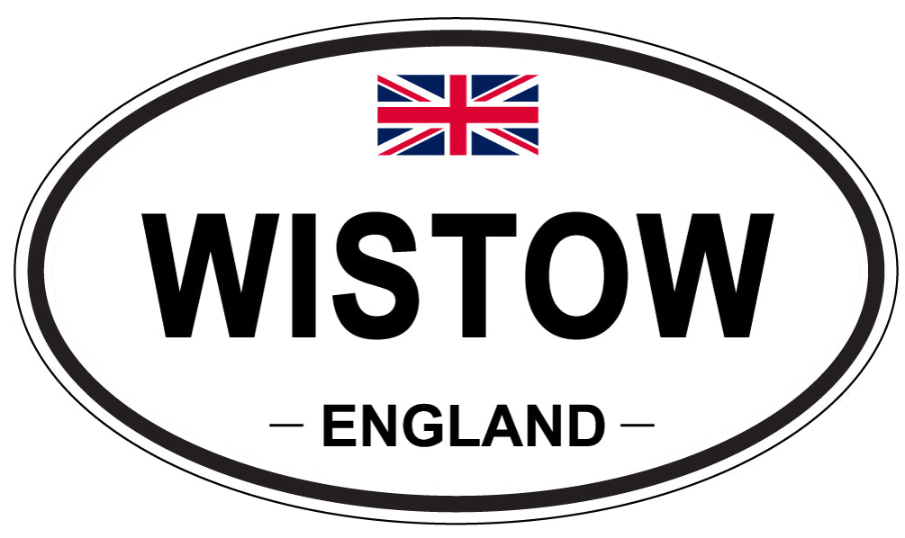 WISTOW, ENGLAND - Oval Sticker