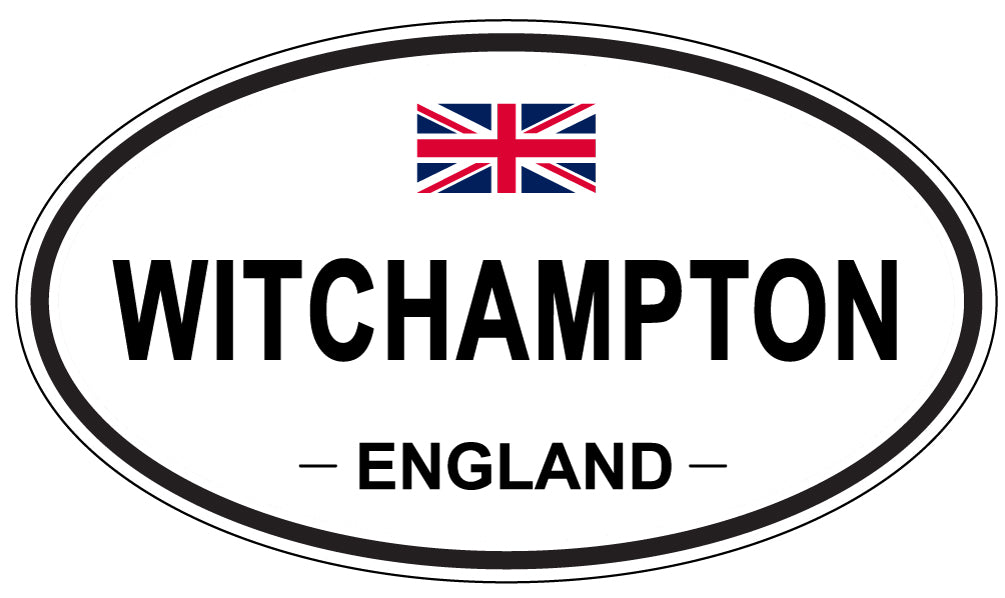WITCHAMPTON, ENGLAND - Oval Sticker