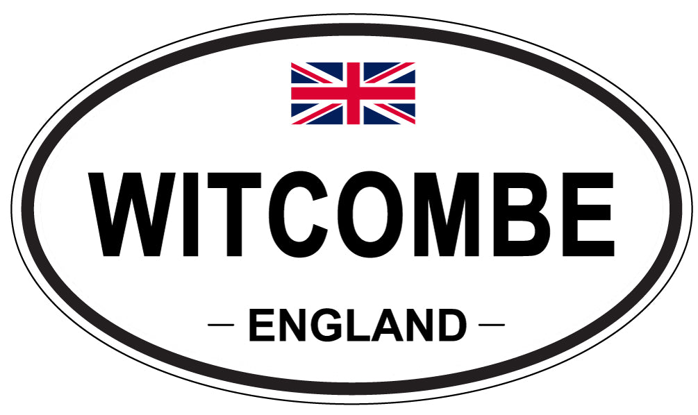 WITCOMBE, ENGLAND - Oval Sticker
